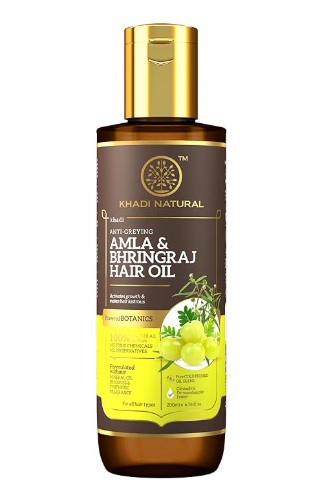 Buy Khadi Natural Amla & Bhringraj Hair Oil 