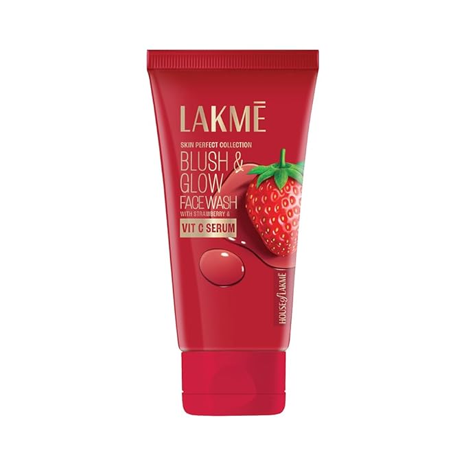 Buy Lakme Blush & Glow Strawberry Freshness Gel Face Wash With Strawberry Extracts
