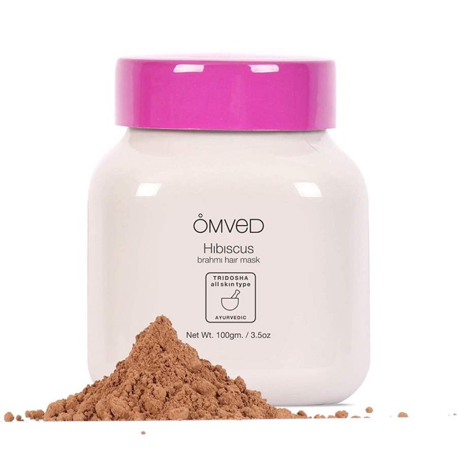 Buy Omved Hibiscus Brahmi Hair Mask - 100% Natural and Ayurevdic Hair Pack