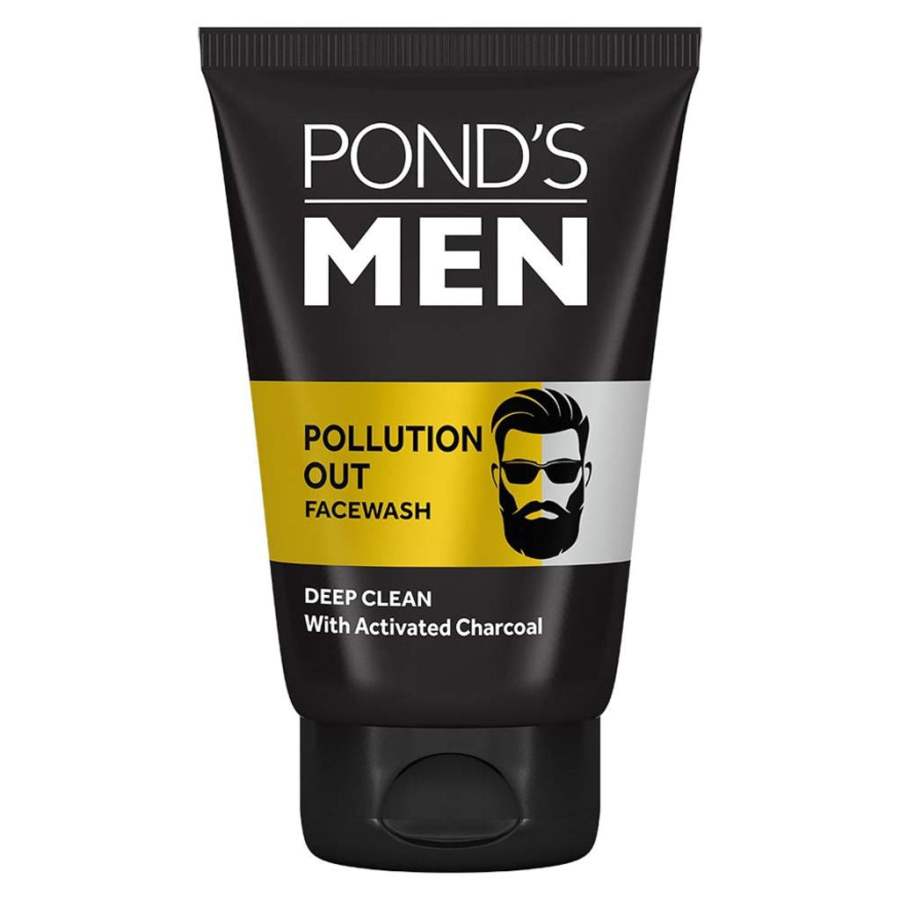 Buy Ponds Men Pollution Out Activated Charcoal Deep Clean Face Wash